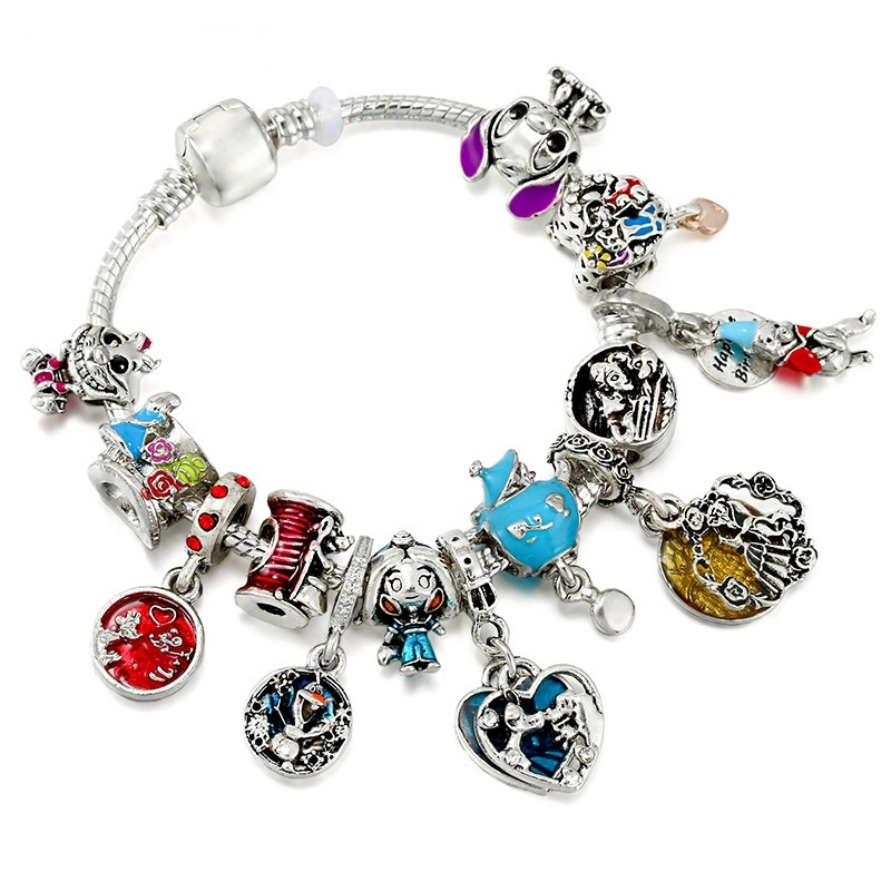 

2022 New Charm Bracelet Cartoon Boy Girl Harry Cartoon Pendant Heart European Charm Beads Honeycomb Beads Bangle Fits Pandora Charm Bracelets & Necklace