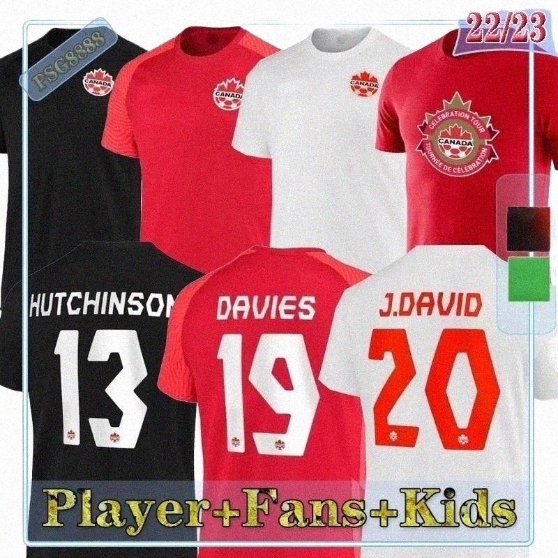 

21 22 World Cup Canada Soccer Jerseys DAVIES DAVID Osorio 2022 home away national team EUSTAQUIO HUTCHINSON CAVALLINI LARIN HOILETT Maillot B2sY#, (fsan)
