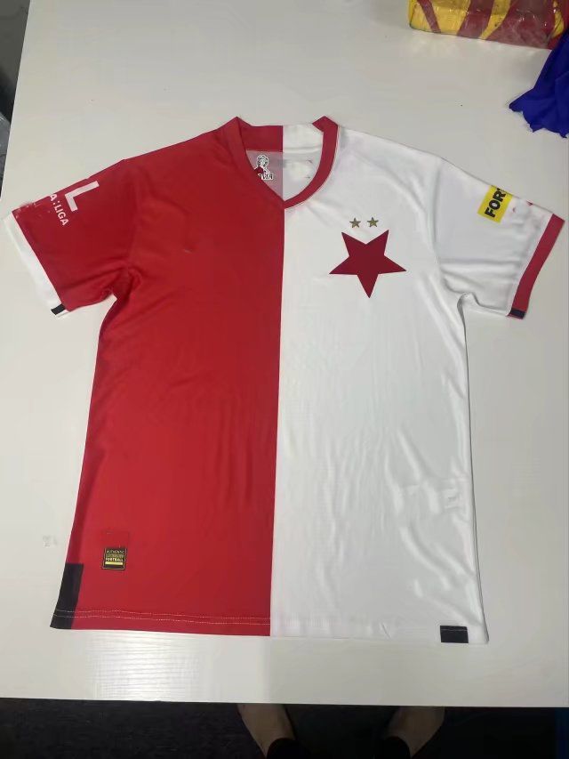 

2022 SK Slavia Prague soccer jersey home WHITE RED away Petr Sevcik Stanciu Simon Deli Peter Olayinka Abdallah Sima football shirts, Top shirt