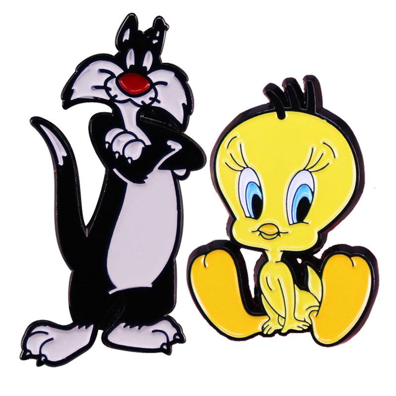 

Other Fashion Accessories Black Cat And Yellow-billed Duck Enamel Pins Collect Cute Animal Bird Metal Cartoon Brooch Backpack Hat Bag Collar Lapel Badges