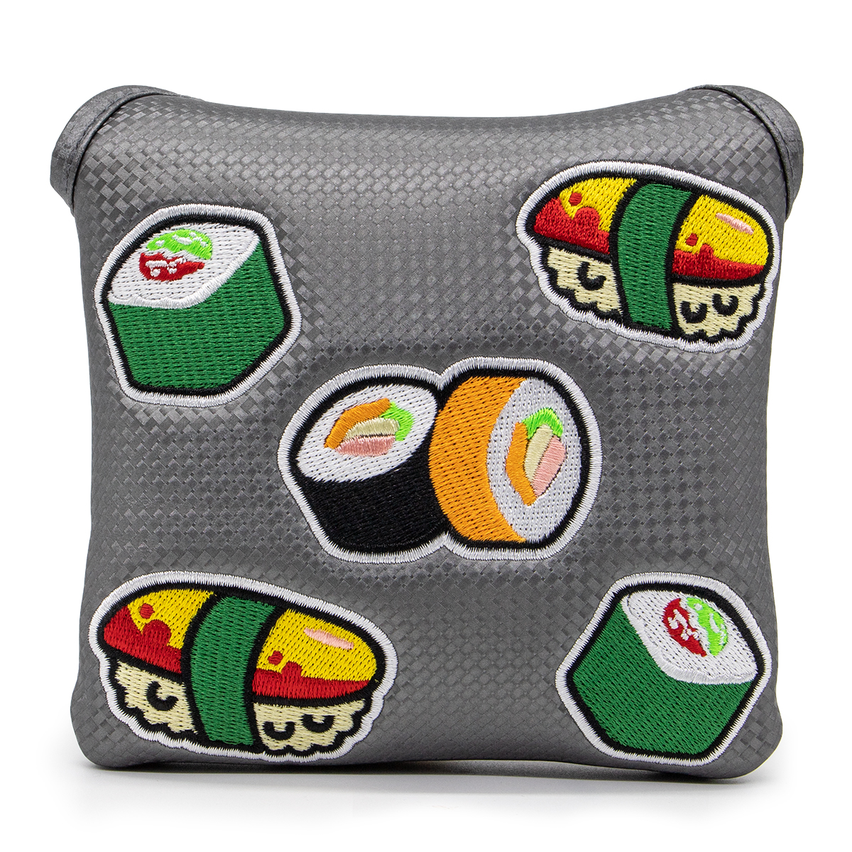 

Golf Putter Cover Embroidery Sushi Design PU Leather Mallet with Magnetic Closure