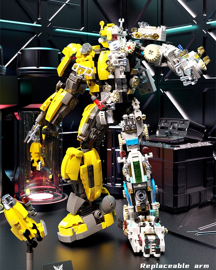 LEPIN BLOCKS KITS Assemblage Robot Toy Bumblebee Diamond Small Particle Brick Ensembles pour les enfants et l'adulte cadeau de Noël fait à la mai