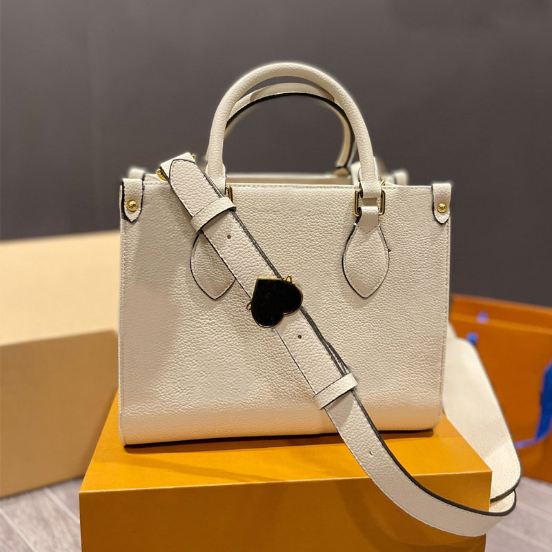 

Lage Tote Bag Women Handbag Shoulder Purse Grain Genuine Leather Classic Letter Pattern Printing Love Badge Shoulder Strap Internal Zipper Lady Travelling Bags, Gift bag