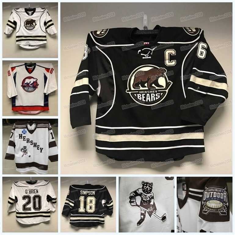

Jersey Custom Hershey Bears Hockey Ahl Tobias Geisser Dylan Mcilrath Drake Rymsha Michal Kempny Kody Clark Mason Morelli, Men