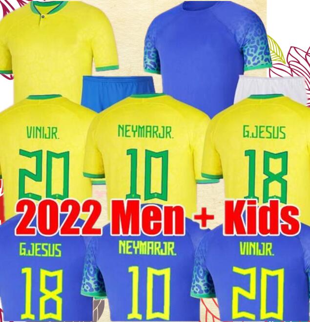 

2022 soccer jerseys Camiseta de futbol PAQUETA BRAZILS NERES COUTINHO football shirt JESUS MARCELO PELE CASEMIRO brasil 22 23 maillots football men and kids SETS, Men home 2022