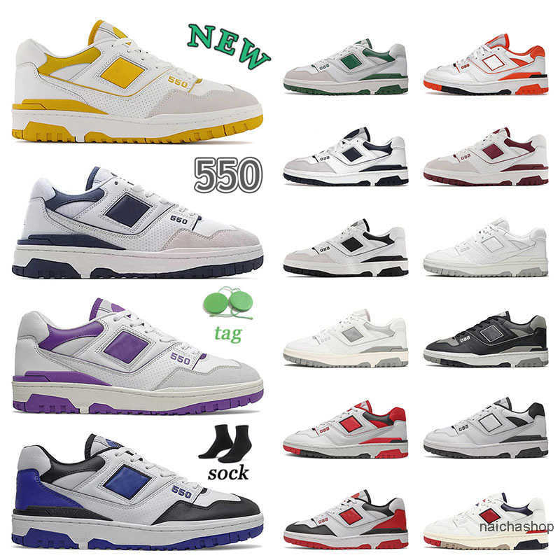 

Luxury Brand mens womens 550 B550 Trainer Designer BL550 Shoes New Off Varsity Gold Burgundy White Green Purple Grey Beige Team Red Navy jordens jordon, B10 36-45 white team royal