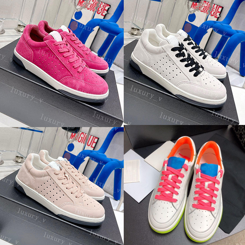 

Designer Shoes Fabric Suede Calfskin Sneakers Luxury Men Women Casual Shoes Nylon Reflective Sneaker Velvet With Box, Color 7