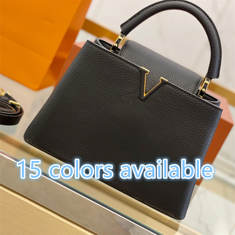 

Designer Shoulder Bags Women Capucines BB Tote Crossbody Bag Aurillon Leather Handbags Woman Mid Size Luxury Purses Handbag Top Quality 27cm, L1