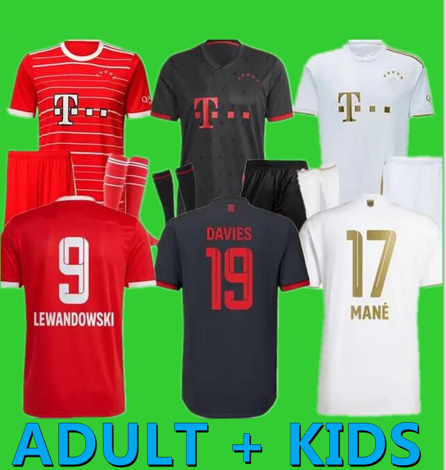 

MANE DE LIGT GNABRY soccer jersey 22 23 SANE KIMMICH COMAN MULLER DAVIES football shirt Adult kit Men Kids sets kit 2022 2023 uniform MUSIALA GORETZKA bayern munich