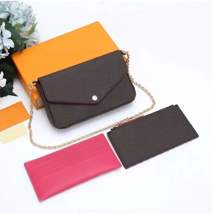 

Luxurys Designer Bag 3pcs set Accessories Women Bags Handbag Crossbody Leather Purse Louiseity Fashion Viutonity Flower Shoulder Ladies Tote Bag Wallet With Box, Not for individual sale