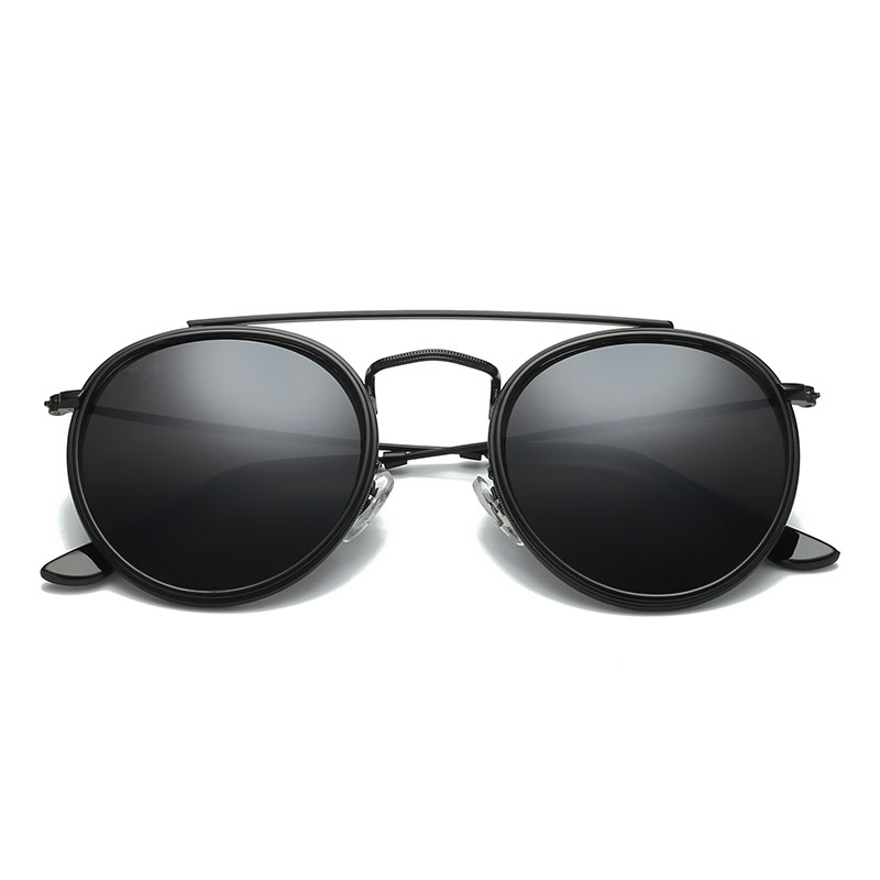 

Luxury Retro Round Designer sunglasses Fashion ins net red same men and women Polarized Women Brand Design Mirror Lens Circle Frame Glasses Cool 3647 Shades lunette