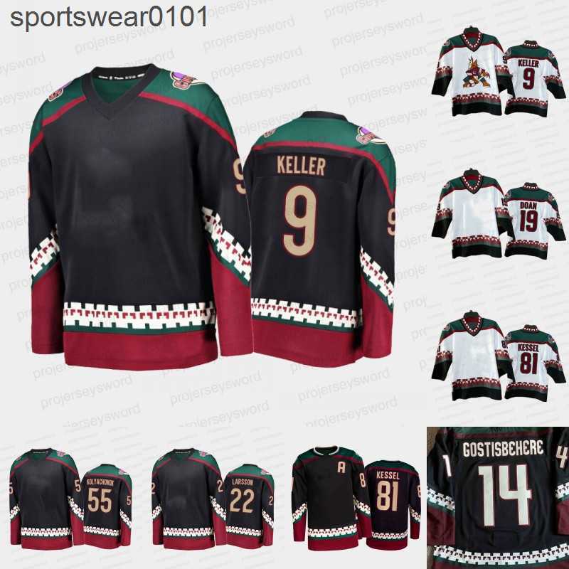 

Arizona Coyotes Jersey Logan Cooley 9 Clayton Keller 19 Shane Doan 81 Phil Kessel 97 Jeremy Roenick 14 Shayne Gostisbehere Johan Larsson, Womens red s-xxl