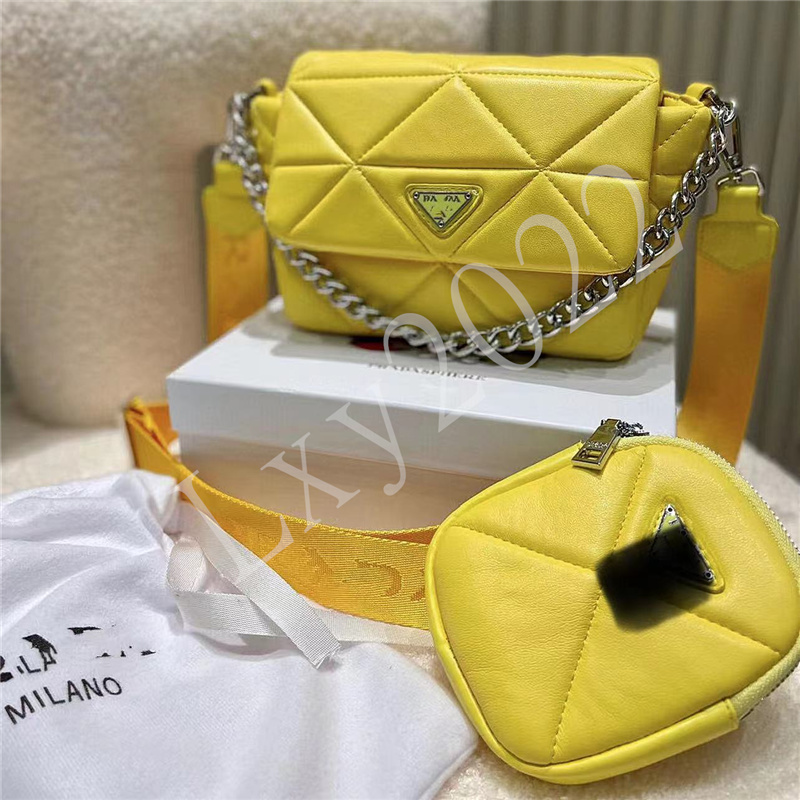 

Girl handbag Designer Single Shoulder Bag Women Luxury Fashion bags Chain Nylon Leather Portable Diagonal Cross Bags Woman tote handbags, #2