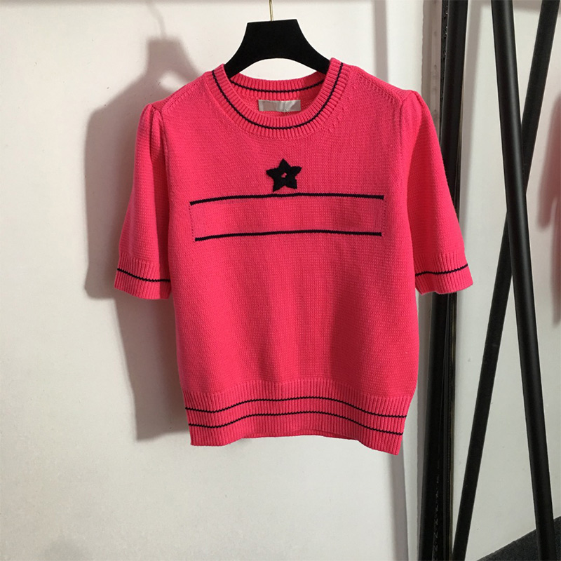 men's women's half sleeve sleeve sweaters Autumn winter new warm fashionable five-pointed star pattern knitted sweater