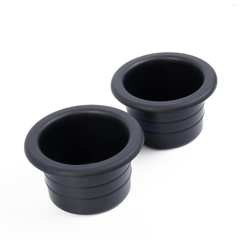 

Drink Holder 2/1pcs Car Cup Rack Plastic Black Water Recessed For RV Marine Boat Trailer Accessories