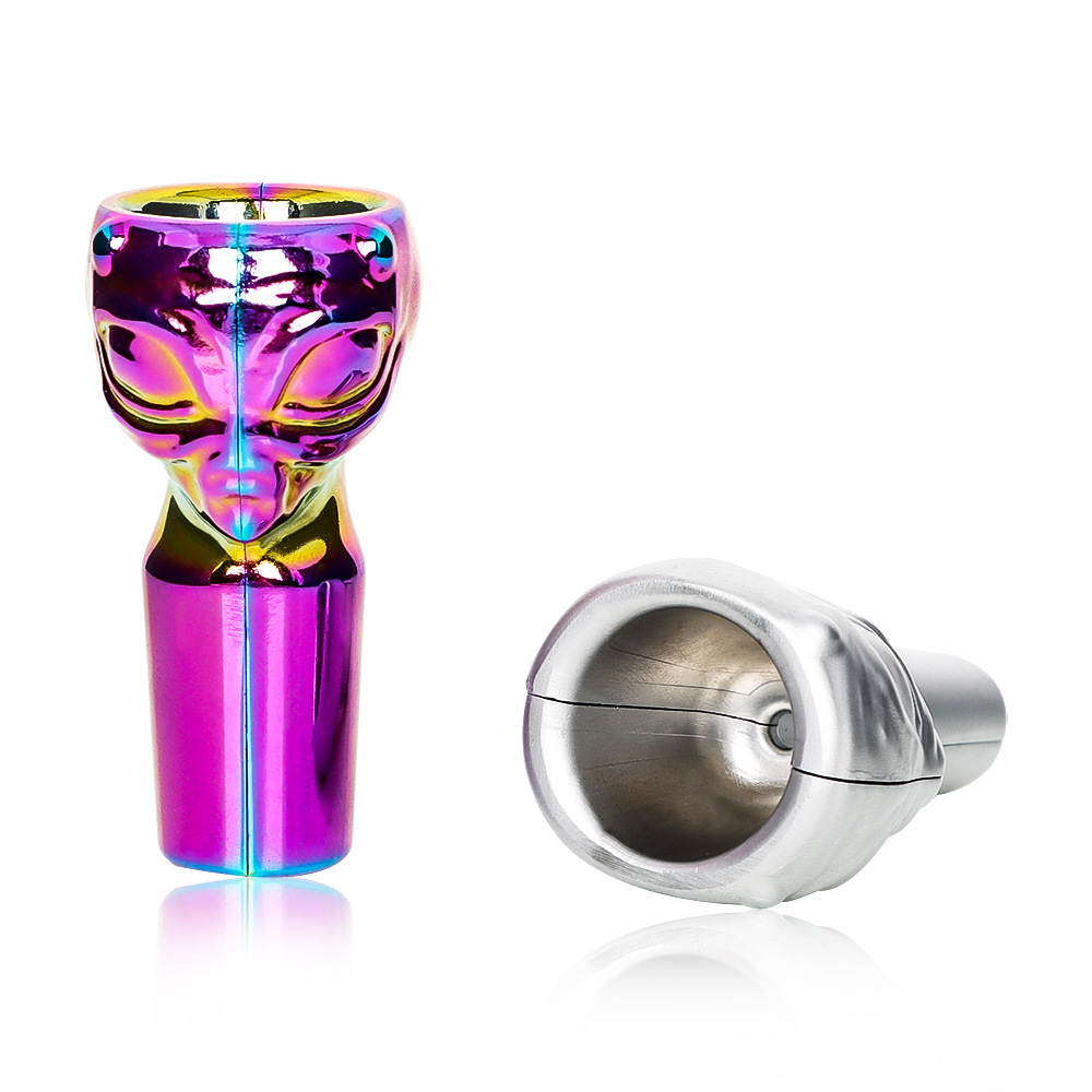 

Aluminium Alloy Hookah Pipe Metal Magnetic Bowls connection size 19mm male Random Color metal pipes