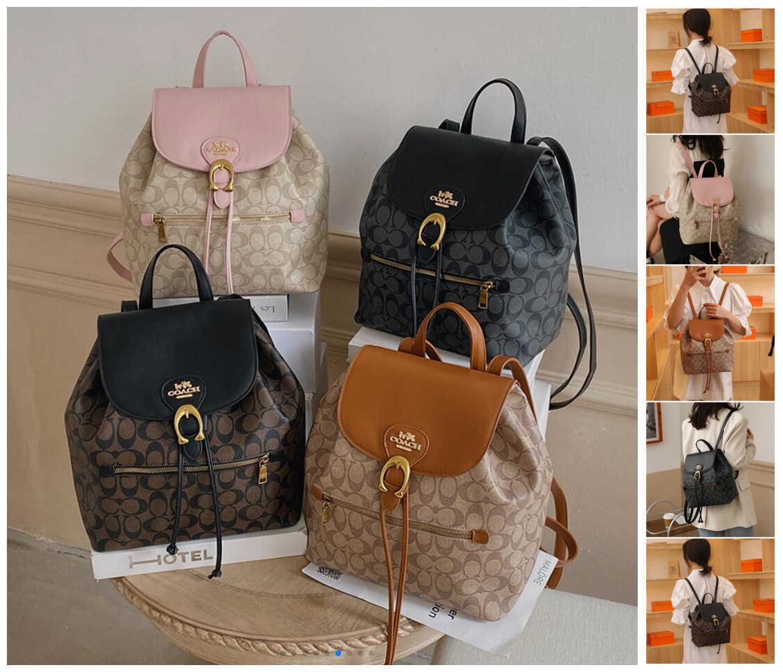 

01 eyebrow trimmer coach women Backpack shoulders backpacks school bag Mountaineering traveling backpacks, As pic