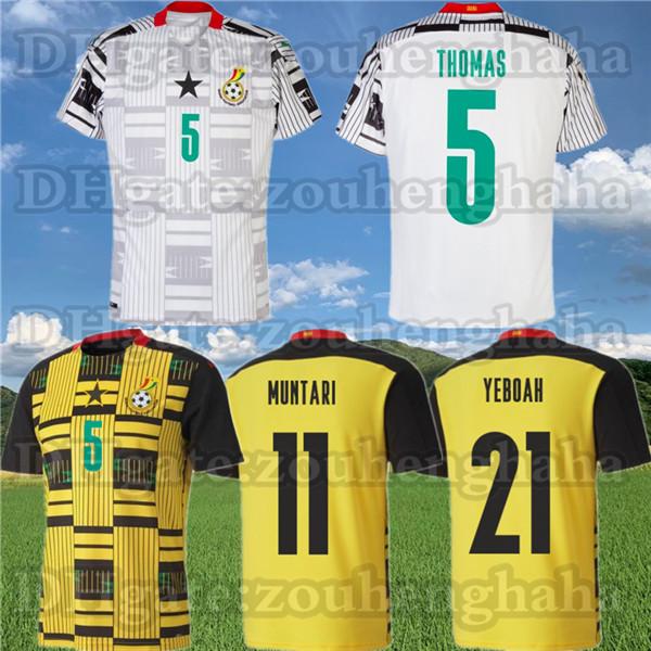 

22/23 Ghana Thomas National Team Soccer Jerseys 2021 22 Schlupp Kudus J.ayew Caleb Ekuban Samuel Owusu Home Away Football Shirt