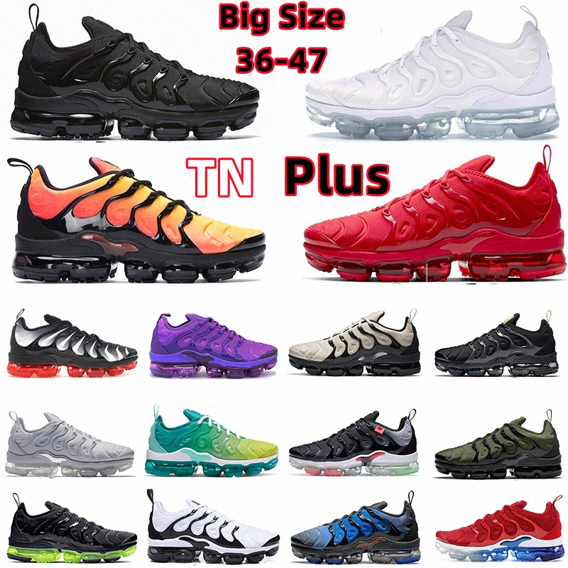 

tn plus vapor maxs Running shoes Triple Black White Red Metallic Gold Laser Fury Cool Grey Rough Green Beige Since 1972 mens women trainers sports sneakers vapormaxs, 28