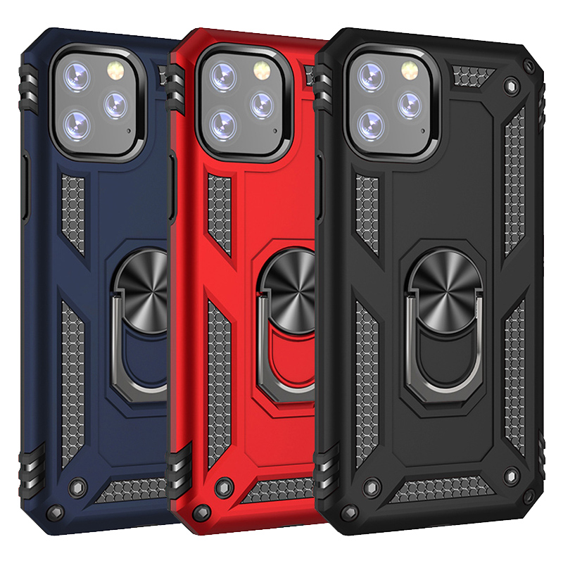 

Shockproof Armor Kickstand Phone Cases For iPhone 14 13 12 Mini 11 Pro XR Xs Max X SE 7 8 Plus Finger Magnetic Ring Holder Cover, Gold