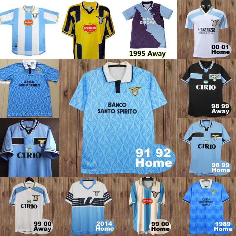 

1989 1990 1991 lazio Retro soccer jerseys CRESPO NESTA 1992 1999 2000 2001 NEDVED SIMEONE SALAS GASCOIGNE 89 90 91 93 VERON home away MAN football shirt, 98/99