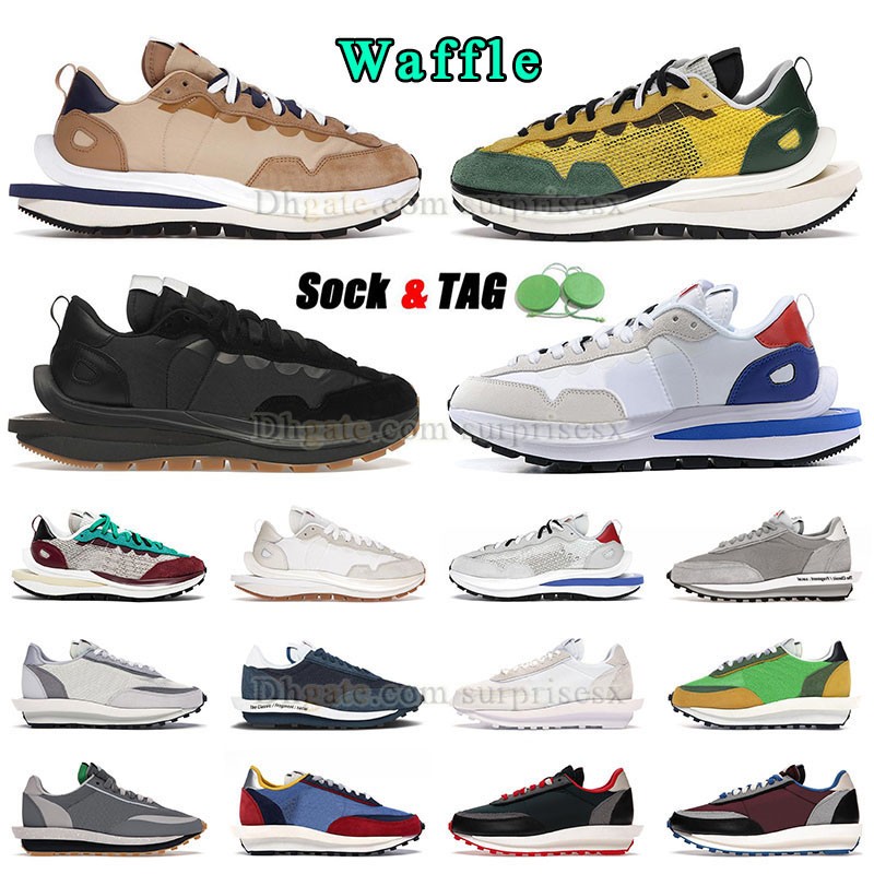 

Mens womens sacais waffles running shoes top low sail white gum sakai vapur vapourwaffle ldwaffle triple black pine green net orange villain red hyper royal trainers, P01 36-45 black gum