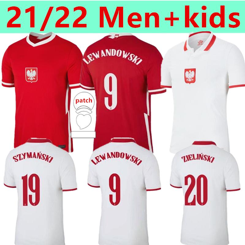 

2021 Poland Soccer Jersey Home away 20 21 red white MILIK POL LEWANDOWSKI PISZCZEK and kids kit Jerseys football Shirts uniforms