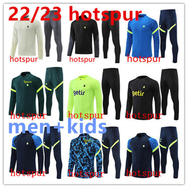 

2022 2023 hot spurs tracksuit soccer SET training suit TOTTENHAM Long sleeve KANE tracksuit football jacket chandal futbol adult and kids survetement