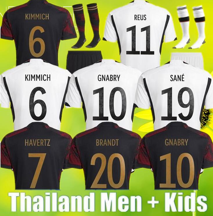 

2022 GERMANYS HUMMELS World Cup soccer jerseys KROOS GNABRY WERNER DRAXLER REUS MULLER GOTZE Fans version football shirt 22 23 men kit, 2022 fans away