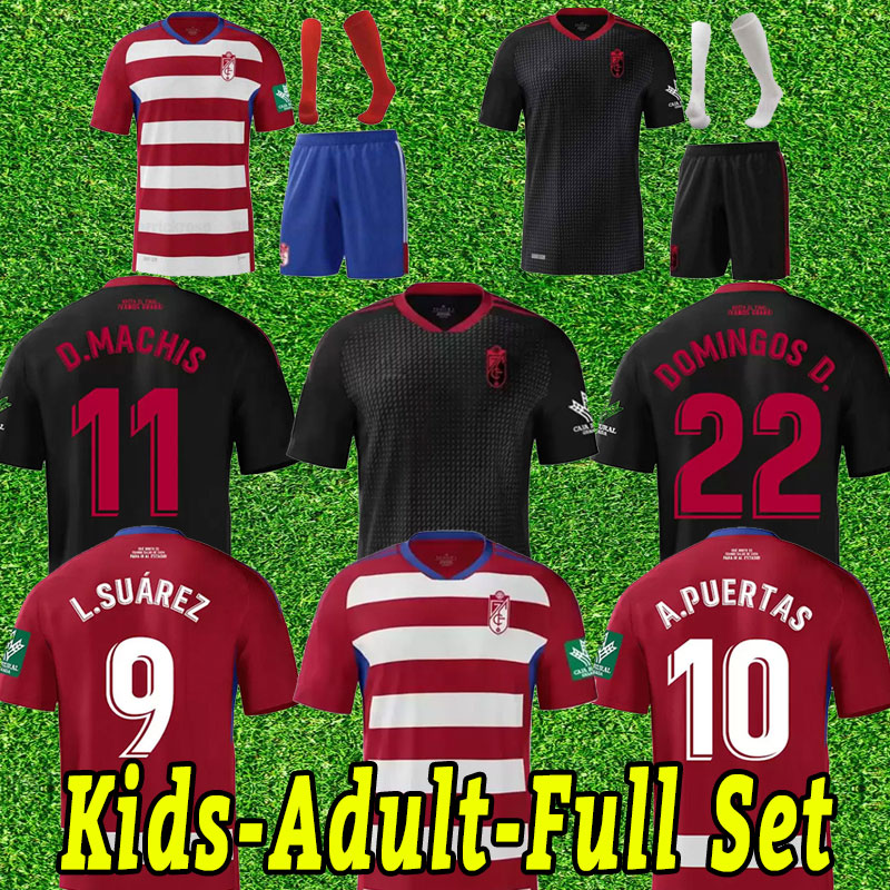 

2022 2023 Granada Soccer Jerseys 22 23 VADILLO SOLDADO A.PUERTAS F.VICO HERRERA DOMINGOS D. D.MACHIS C.FERNANDEZ Football shirt home away third kids full set socks