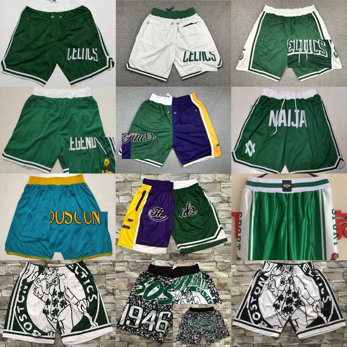 

Just Don Retro Man XS-3XL Basketball Tatum Shorts Classic Brown With Pocket Garnett Breathable Beach Smart Short Hip Pop Sweatpants Horford, Digital print (with 2 pocket)