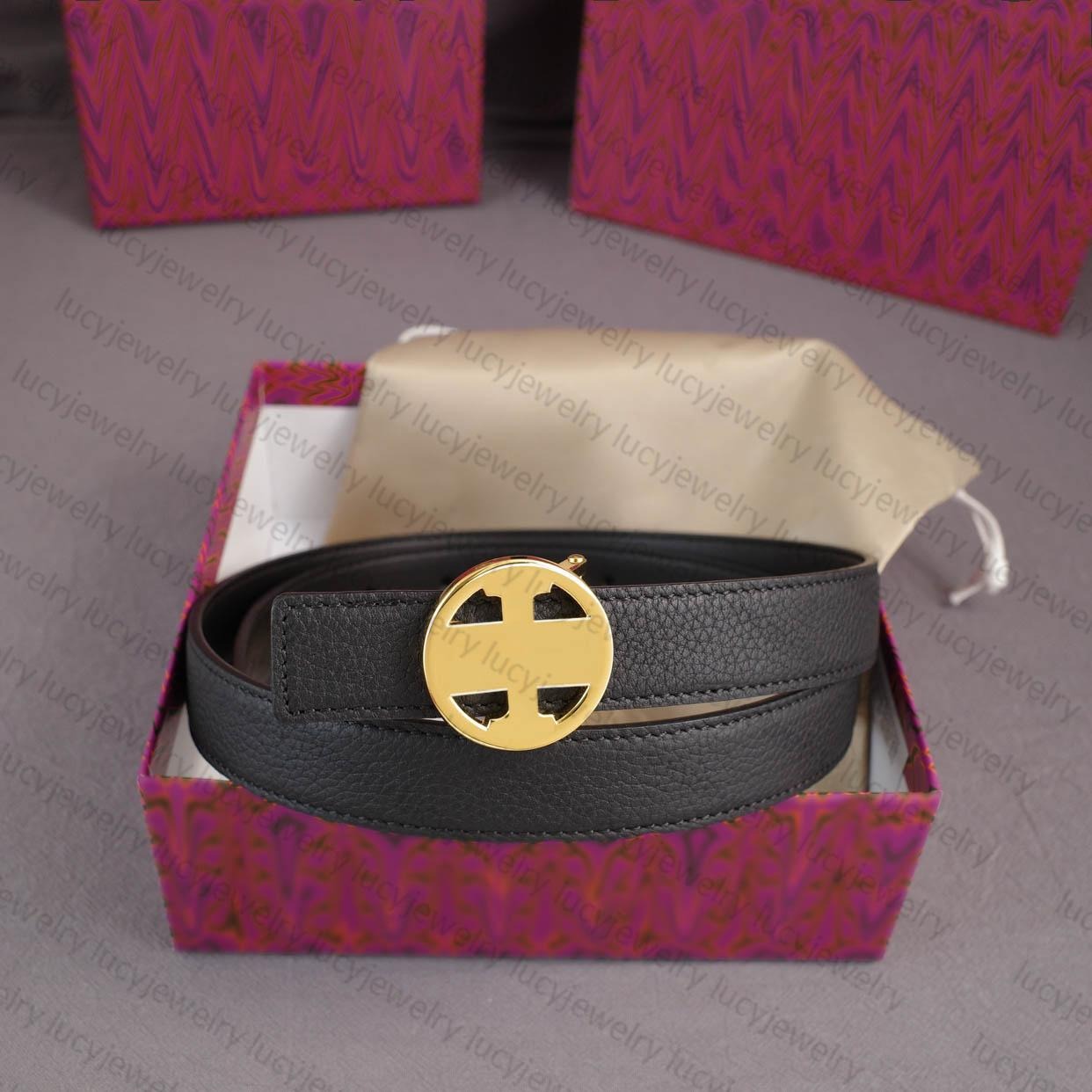 

New Fashion Luxury Reversible Designer Belt Classic Gold Buckle Belts Real Cowhide for Mens Woman Width 3.5cm&2.5cm Highly Quality Women Waist Belt torys Acessories, Multi