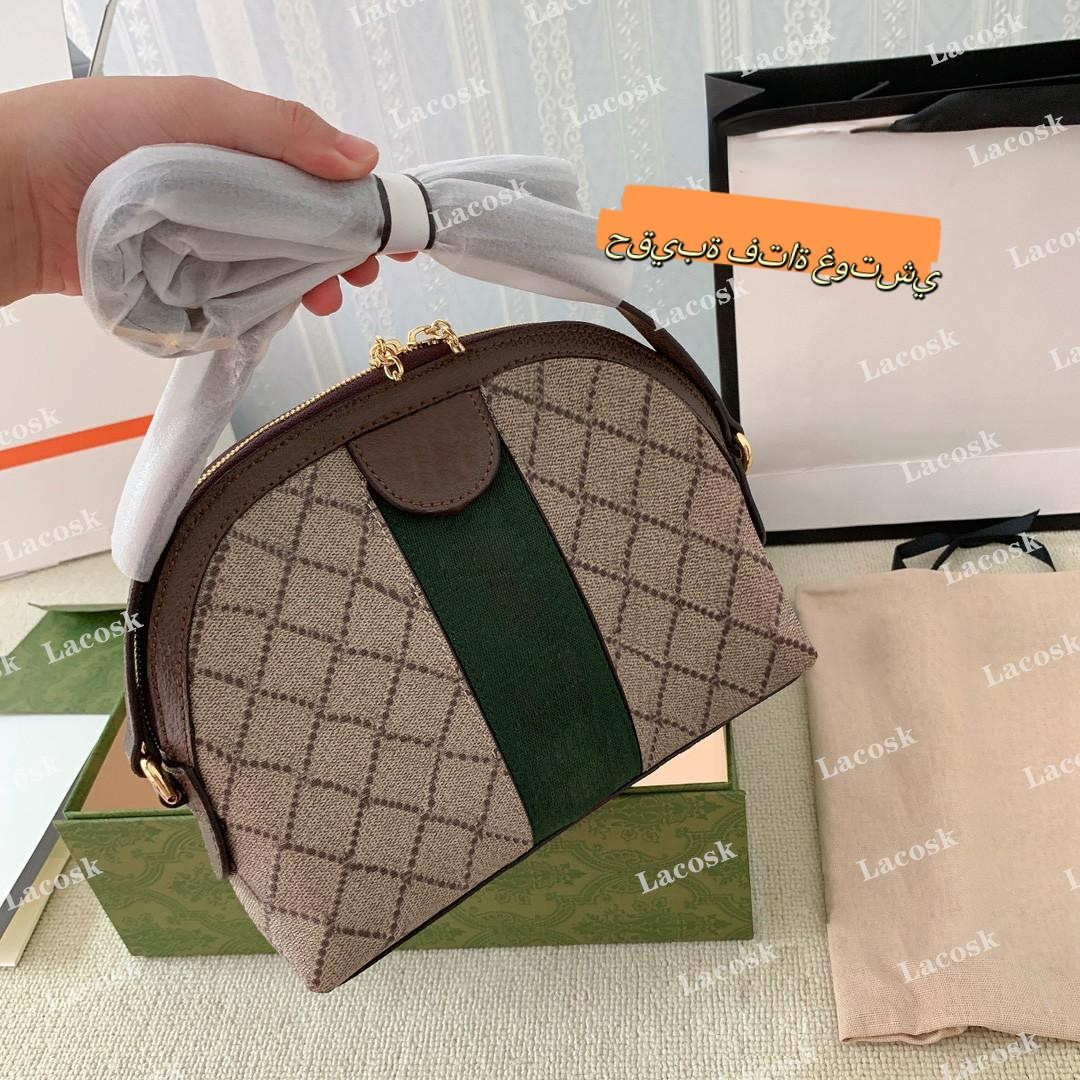 

Luxurys Design Women Shell Bag Casual Shoulder Crossbody Bags Fashion Handbags Ladies Messenger Party Clutch, Brown