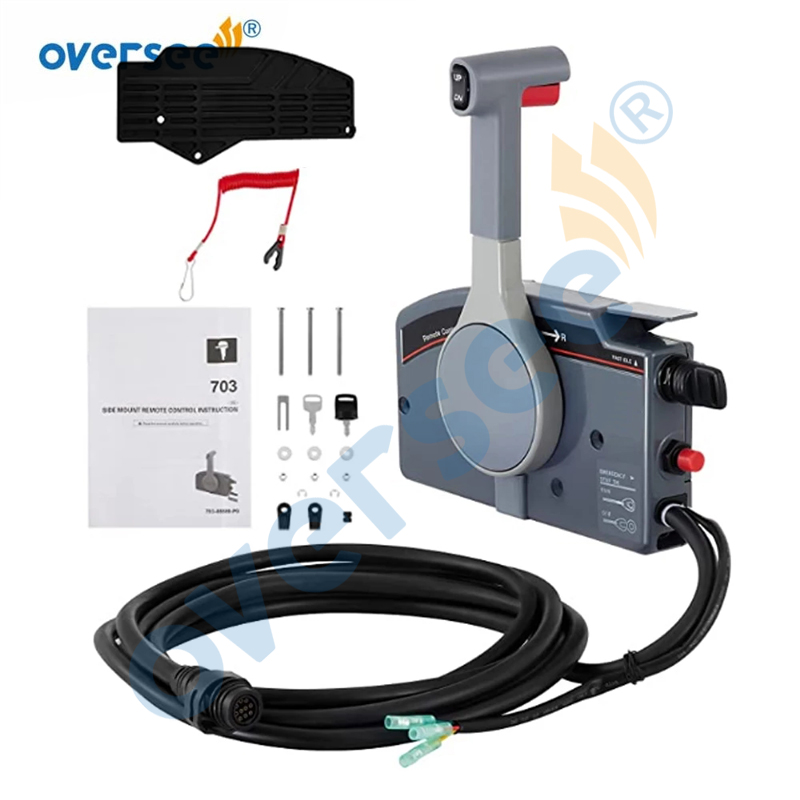 703-48205-15 Parts Outboard Remote Control Box 10Pin Cable For Yamaha Motor Boat Accessories 703-48205-17 Push to Open-image-399490207
