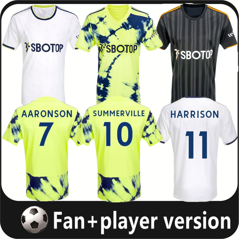 

XXXL 4XL Leeds BAMFORD Soccer Jersey Fans Player Version 22 23 United RAPHINHA T ROBERTS HARRISON HERNANDEZ COSTA CLARKE 2022 2023 Men Football Shirt uniform, 22/23 away