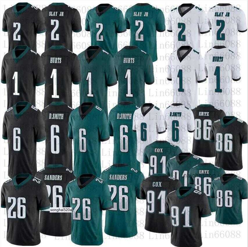 

Jersey 2021 Men Football 6 DeVonta Smith 1 Jalen Hurts 86 Zach Ertz Dawkins Cox Jeffery 2 Darius Slay JR Miles 26 Sander''nfl''Jersey, As
