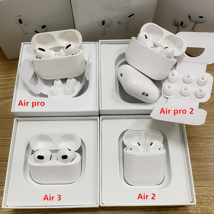 

2nd generation Airpods pro 2 volume control Bluetooth earphone H2 Chip apple airpod pros 3 Rename GPS Wireless Charging Headphones AP3 AP2 3rd gen, White