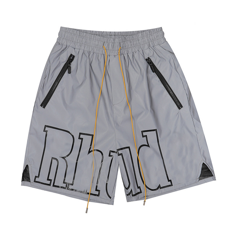 

rhude shorts men gym short mesh designers basketball luminous noctilucence pants 2022 luxury summer beach street fashion swim sweatpants, Ordinary 4