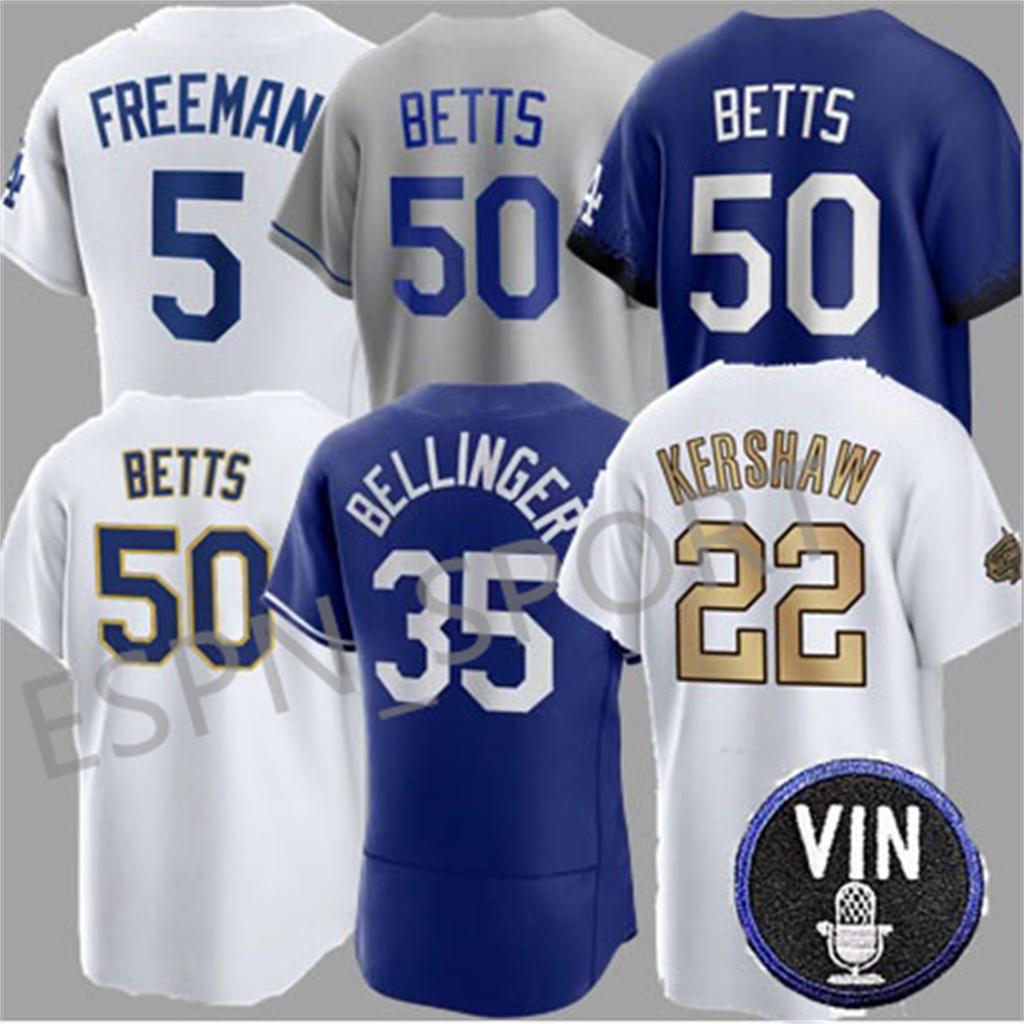 

baseball 50 Mookie Betts Dodgers Vin Scully Patch Jersey Kershaw Freddie Freeman Gonsolin Bellinger, Mens cool base