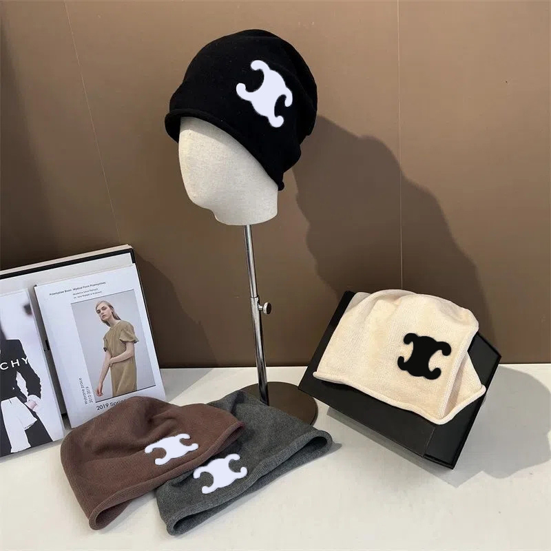 

Luxury Designers Skull Caps Womans Joker Warm Knitted Hat Autumn And Winter Lovers Brand Hat Wool Cap For Man C 22092207, White
