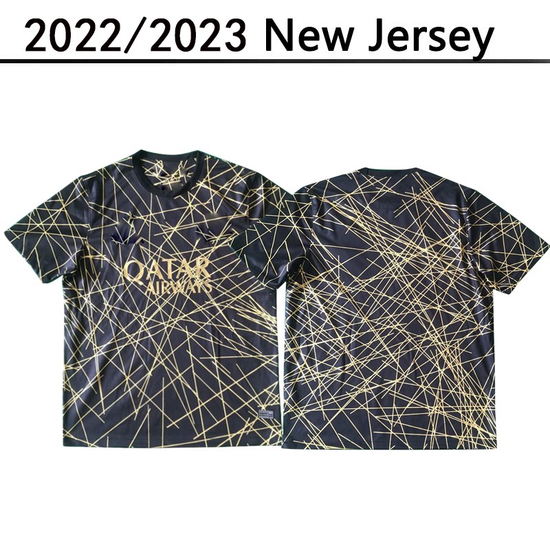 

22 23 soccer jerseys PLAYER 30 10 MBAPPE 7 HAKIMI fan version SERGIO RAMOS WIJNALDUM 2022 2023 Maillots pSGS football shirt 2022 uniform maillot de foot black gold