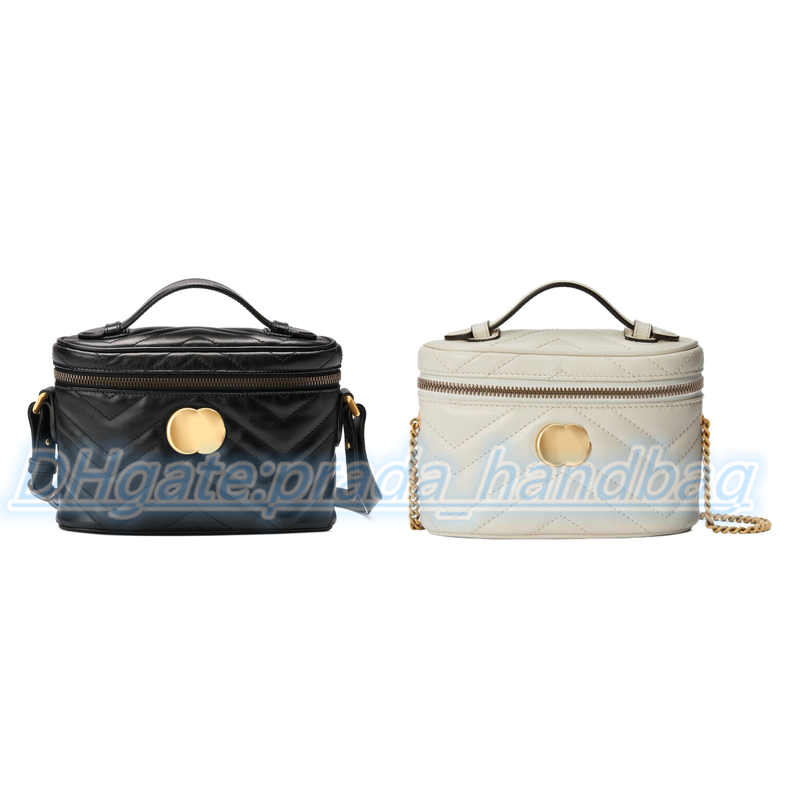 

Marmont toiletry cosmetic bag Designers purses makeup shoulder leather Luxury make up mens women's gift crossbody brand cosmetic handbags totes clutch pouch bags, White