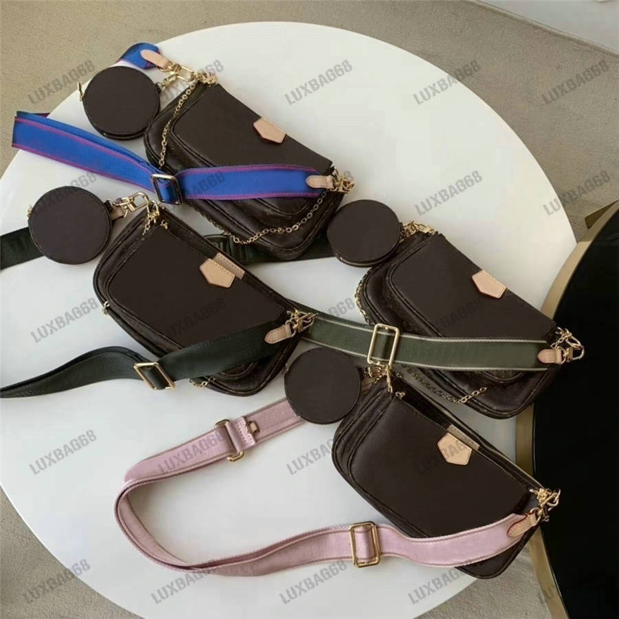 

M44840 3 in 1 Accessoires Shoulder Bag Multi Pochette Chain Crossbody Mini Pochette Wallet With Round Coin Purse Women Luxury Designer Shopping Bags, #01