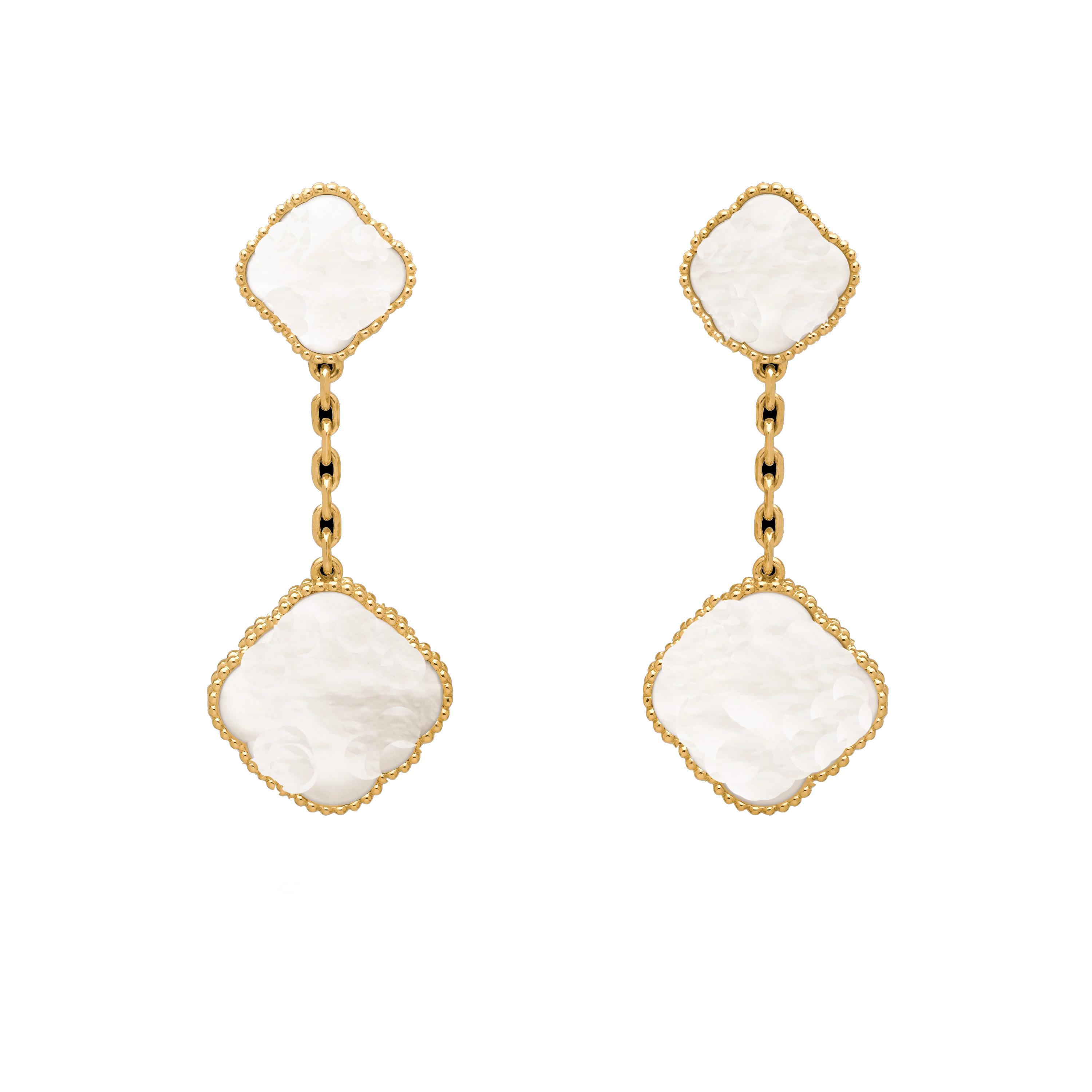 

Luxury earring Chandelier Designer Earring for women dangles Four leaf Clover jewelry woman design Stud Earrings Stainless Steel cjewelry earing orecchini