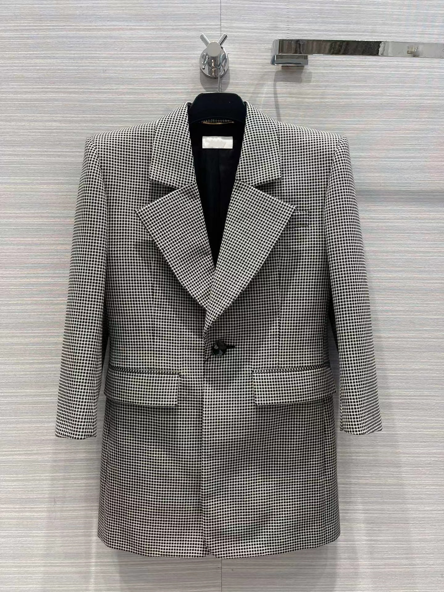 

Milan Runway Jackets 2022 Autumn Winter Lapel Neck Long Sleeve Panelled Women' Designer Coats Brand Same Style Outerwear 0927-8, Multi