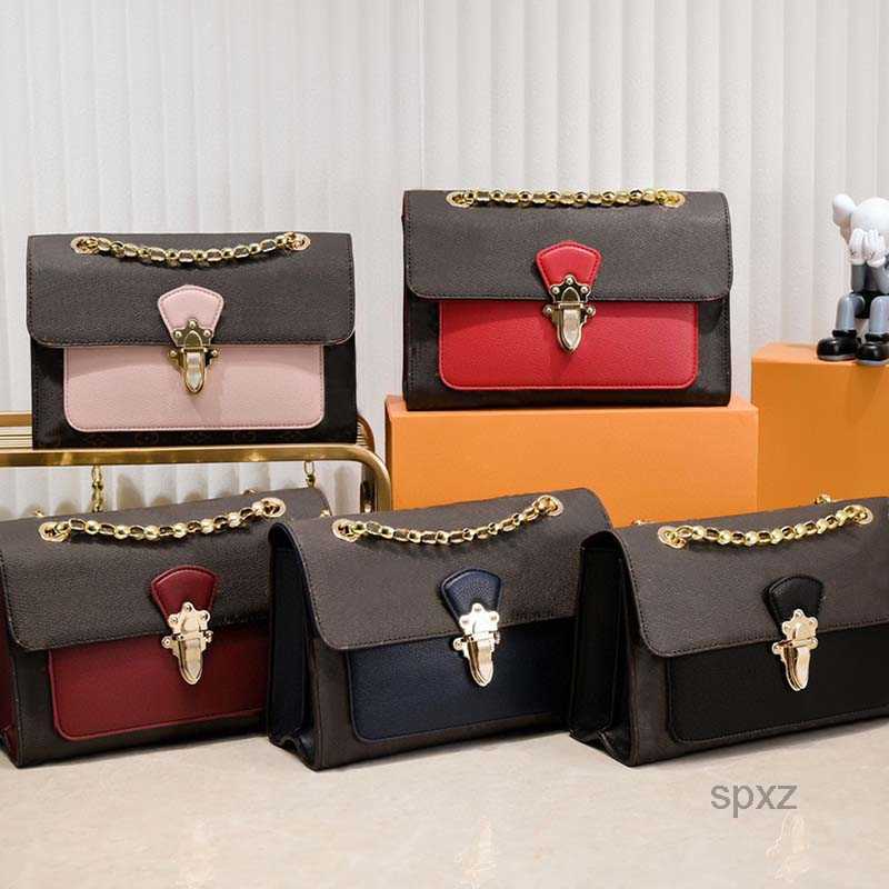 

Evening Bags Handbag Shoulder Bag Clutch Totes Bags Wallet Metal Hardware Chain Crossbody Purse Women Classic Old Flower Letter Flap Hasp Wallet, Black