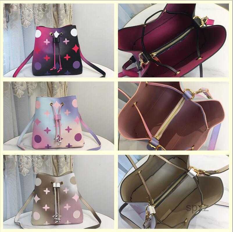 

Evening Bags 2022 HH Women Luxury Designer Gradient Bucket bag tote handbags NEONOE shoulder Crossbody bags Monograms leather purse wallet M M