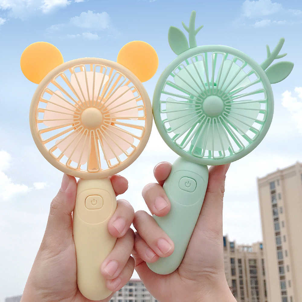 Electric Fans Mini Portable Fan USB Rechargeable Handheld Fan Home Appliance Summer Camping Power Bank Electric Air Conditioner Cooling Fans T220-image-806850225