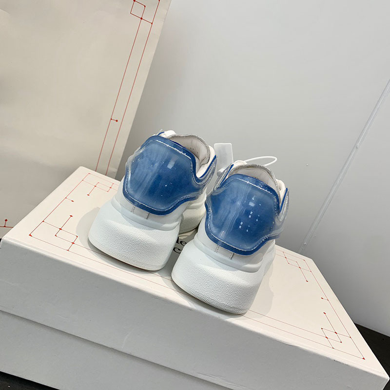 

2022 alexander Designer Casual Shoes platform sneakers Thick Bottom Men women Jelly tail MC Genuine Leather queens platform Sneaker White ladies runnng shoes, Fill postage