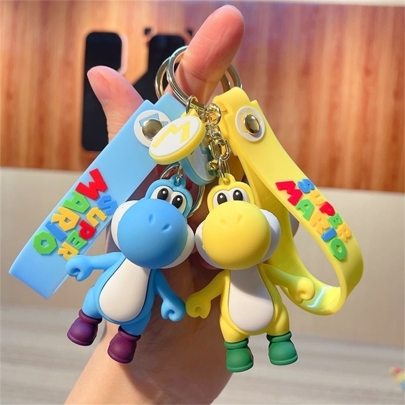 

Anime Manga Super Mario Figure Kawaii Five Colors PVC Keychain Bag Keyring Ornament Accessories Childrens Toys Birthday Gifts 220923
